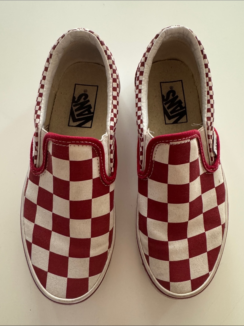 red checkered vans